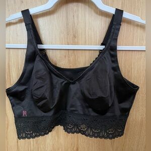 Ruby Ribbon Rack Sample Lace Demiette, black size 38